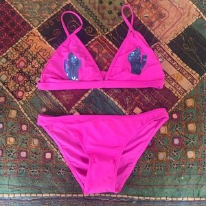 Pink bikini